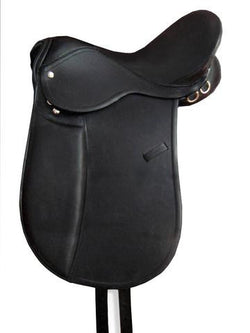 Black Eventing Dressage Horse Saddle - eit-saddle-demo