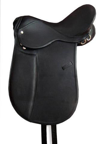 Black Eventing Dressage Horse Saddle - eit-saddle-demo