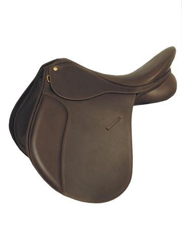Brown All Purpose Eventing Dressage Horse Saddle - eit-saddle-demo