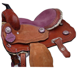 Brown Designer Leather Saddle - eit-saddle-demo