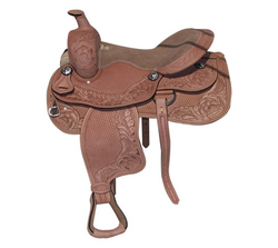 Brown Designer Western saddle - eit-saddle-demo