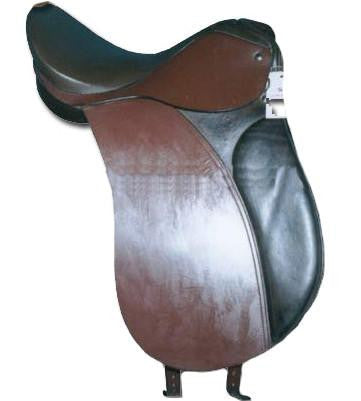 Brown Dressage Horse Saddle - eit-saddle-demo