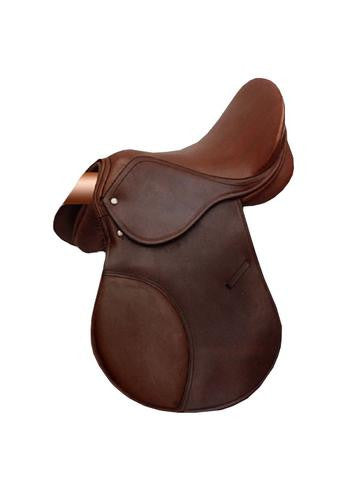 Brown Dressage Horse Saddle - eit-saddle-demo