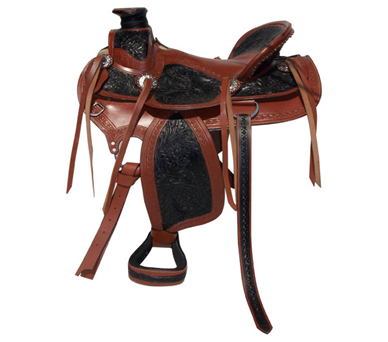 Designer Black Brown Saddle - eit-saddle-demo