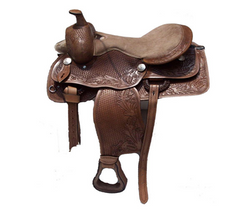 Designer Brown Western saddle - eit-saddle-demo