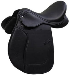 Black Dressage Horse Saddle - eit-saddle-demo