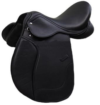 Black Dressage Horse Saddle - eit-saddle-demo