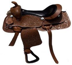 Pleasure Trail Barrel Racer Western Horse Saddle - eit-saddle-demo