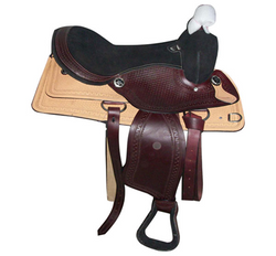 Round Skirt Barrel Racing Western Horse Saddle - eit-saddle-demo