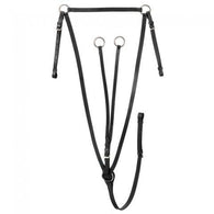 Silver Fox Hunting Breastplate with Running Martingale - eit-saddle-demo