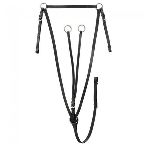Silver Fox Hunting Breastplate with Running Martingale - eit-saddle-demo