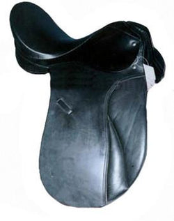 Black Dressage Horse Saddle - eit-saddle-demo