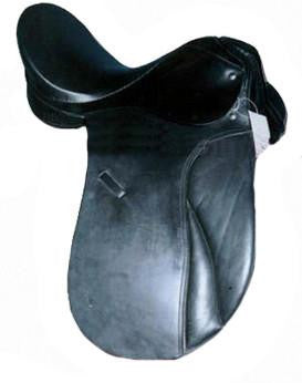 Black Dressage Horse Saddle - eit-saddle-demo