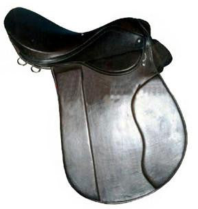 Black Dressage Horse Saddle - eit-saddle-demo