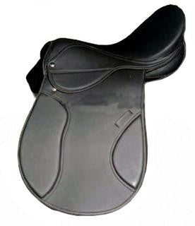 Black Dressage Horse Saddle - eit-saddle-demo