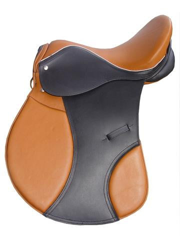 Black Brown Dressage Horse Saddle - eit-saddle-demo