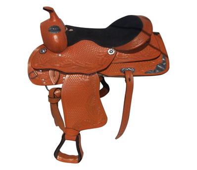 Black Designer Western saddle - eit-saddle-demo