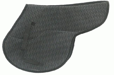 Black Traditional English saddle pad - eit-saddle-demo