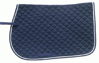Darck Blue English saddle pad - eit-saddle-demo