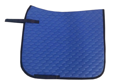 Designer Blue English saddle pad - eit-saddle-demo